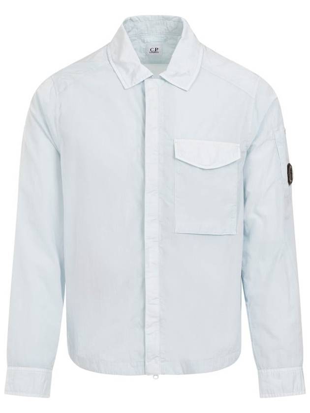 Chrome-R Pocket Over Long Sleeve Shirt Blue - CP COMPANY - BALAAN 2