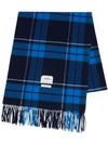 Revint Plaid Muffler Noir Blue - ADER ERROR - BALAAN 1