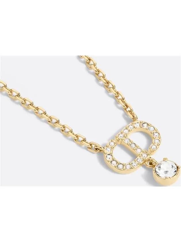 Petit CD Crystals Necklace Gold - DIOR - BALAAN 3