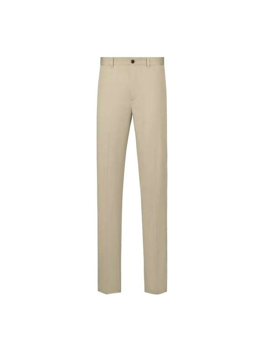 Homme Gabardine Chino Slacks Beige - DIOR - BALAAN 1