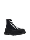 Men's Tread Lace-Up High Top Sneakers Black - ALEXANDER MCQUEEN - BALAAN 3