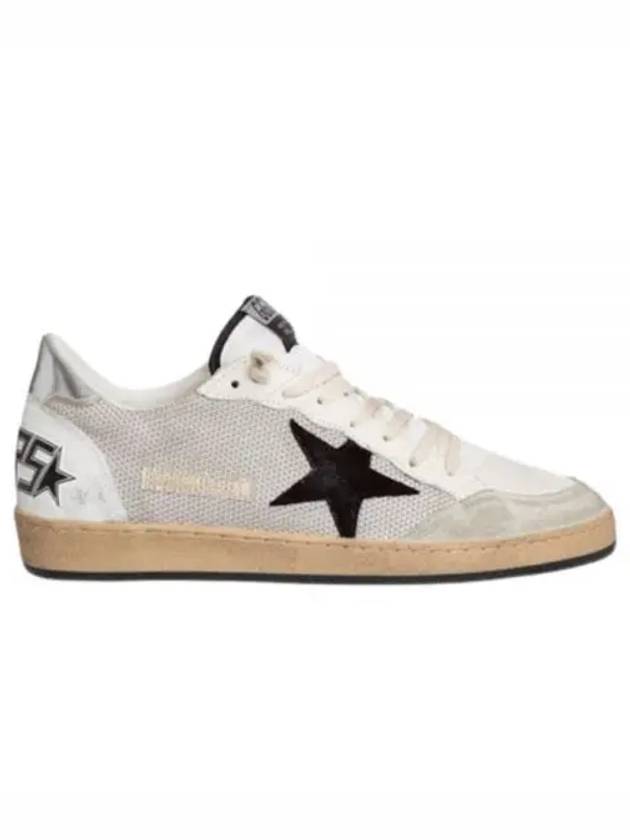 Ball Star Suede Star Laminate Low Top Sneakers Grey - GOLDEN GOOSE - BALAAN 2