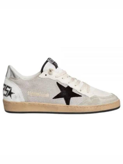 Ball Star Suede Star Laminate Low Top Sneakers Grey - GOLDEN GOOSE - BALAAN 2