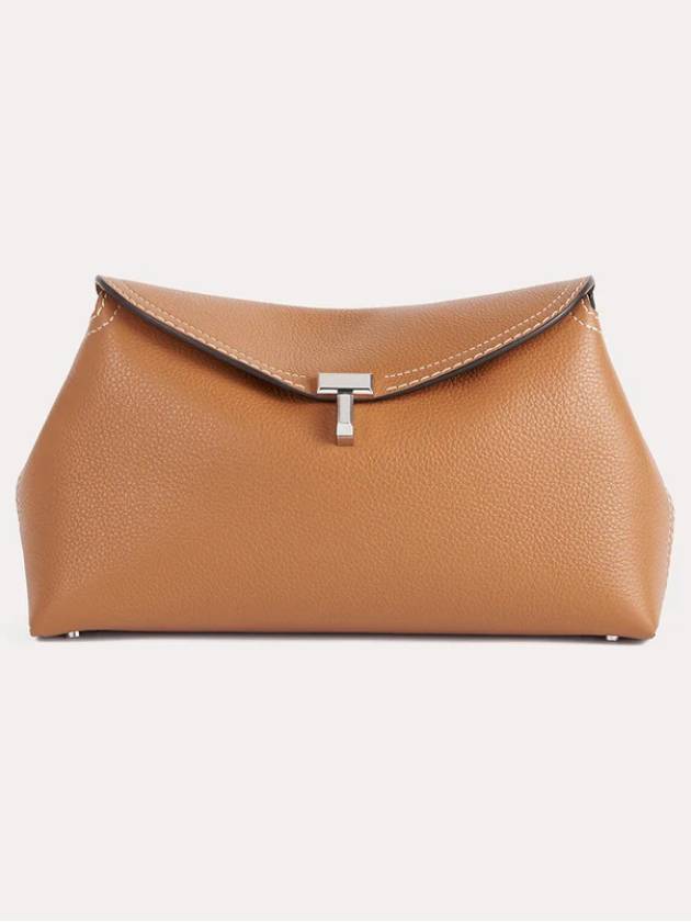 T Lock Clutch Bag T Lock Women's Clutch Cross Bag Tan Grain 234WLGBG419LE0025 - TOTEME - BALAAN 2