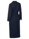 Poldo Wool Single Coat Midnight Blue - MAX MARA - BALAAN.