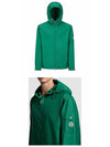 Etiache Rain Hooded Zip Up Emerald Green - MONCLER - BALAAN 5