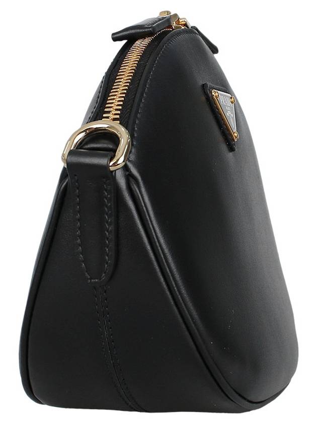 Leather Mini Shoulder Bag Black - PRADA - BALAAN 5