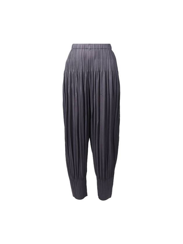 Issey Miyake Pleated Track Pants Grey - ISSEY MIYAKE - BALAAN 1