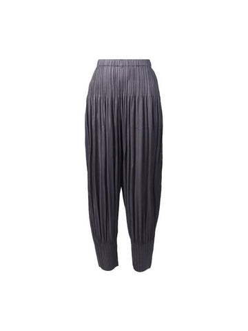 Issey Miyake Pleated Track Pants Grey - ISSEY MIYAKE - BALAAN 1