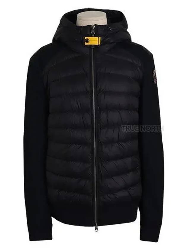 Men s PMHYWU04 541 Buck Knit Mix Padding Jumper Black 1059785 - PARAJUMPERS - BALAAN 1