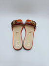 Women's Buckle Slippers Orange - GUCCI - BALAAN 6