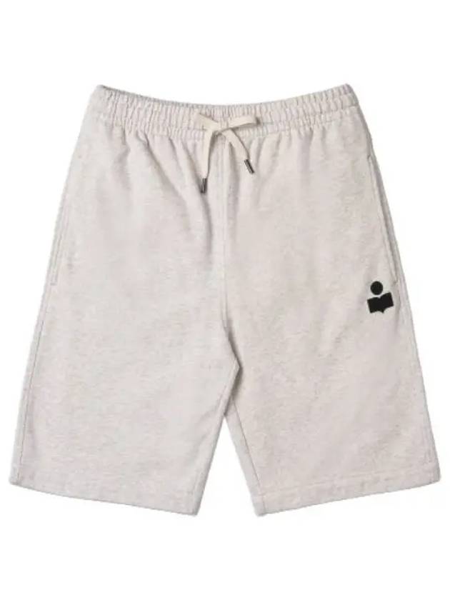 Mahalo logo shorts pants ecru - ISABEL MARANT - BALAAN 1