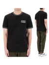 EA7 Logo Short Sleeve T-Shirt Black - EMPORIO ARMANI - BALAAN 2