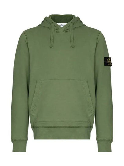 Wappen Patch Brushed Cotton Fleece Hoodie Khaki - STONE ISLAND - BALAAN 2