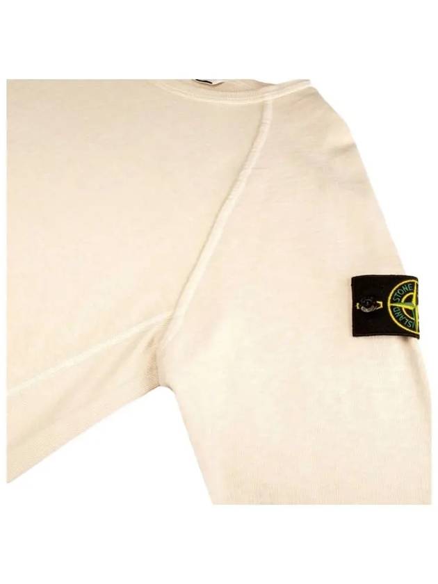 Wappen Patch Round Sweatshirt Ivory - STONE ISLAND - BALAAN 5