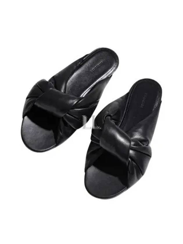 Drapy Flat Slippers Black - BALENCIAGA - BALAAN 2