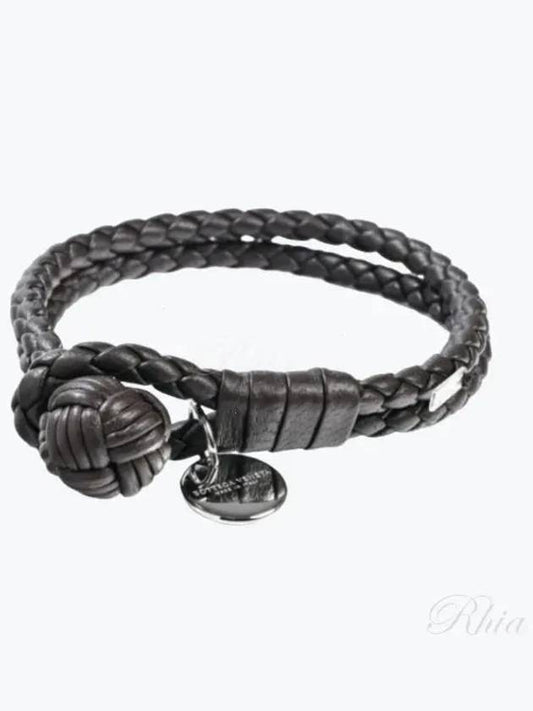 Intrecciato Double Weaving Bracelet Brown - BOTTEGA VENETA - BALAAN 2