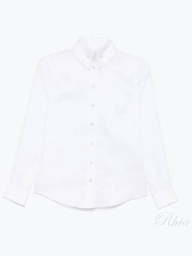 Embroidered ORB Logo Cotton Short-Sleeved Shirt White - VIVIENNE WESTWOOD - BALAAN 2