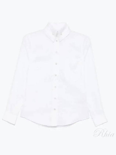 Embroidered ORB Logo Cotton Short-Sleeved Shirt White - VIVIENNE WESTWOOD - BALAAN 2