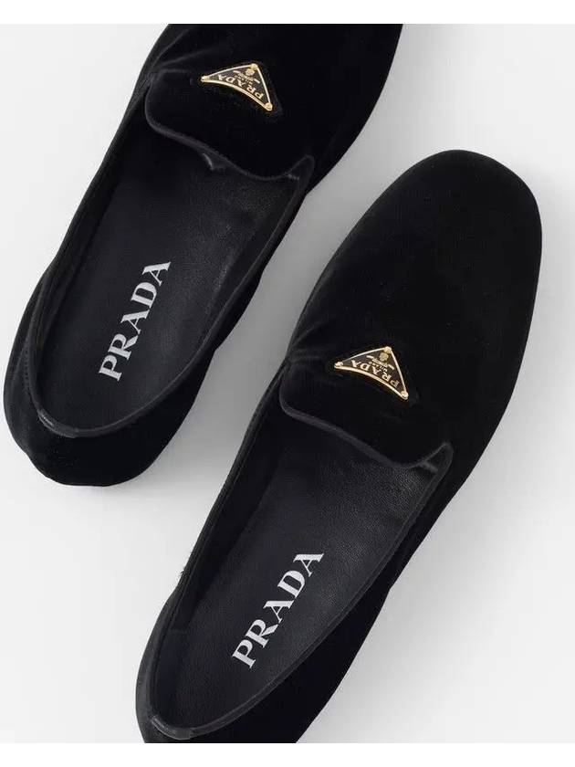 Velvet Loafers Black - PRADA - BALAAN 5