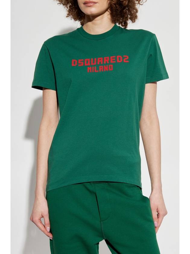 Dsquared2 T-shirt With Logo, Women's, Green - DSQUARED2 - BALAAN 3