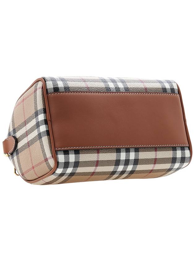 Check Mini Bowling Bag Archive Beige Briar Brown - BURBERRY - BALAAN 6