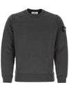 Men's Wappen Patch Sweatshirt Charcoal - STONE ISLAND - BALAAN 2