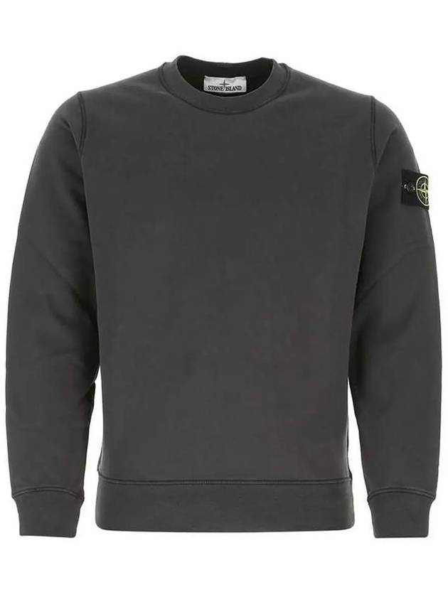 Men's Wappen Patch Sweatshirt Charcoal - STONE ISLAND - BALAAN 3