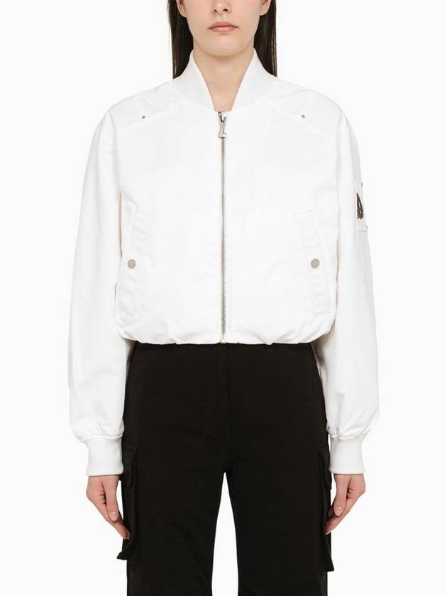 Lightweight Zip-Up Jacket White - MOOSE KNUCKLES - BALAAN 6