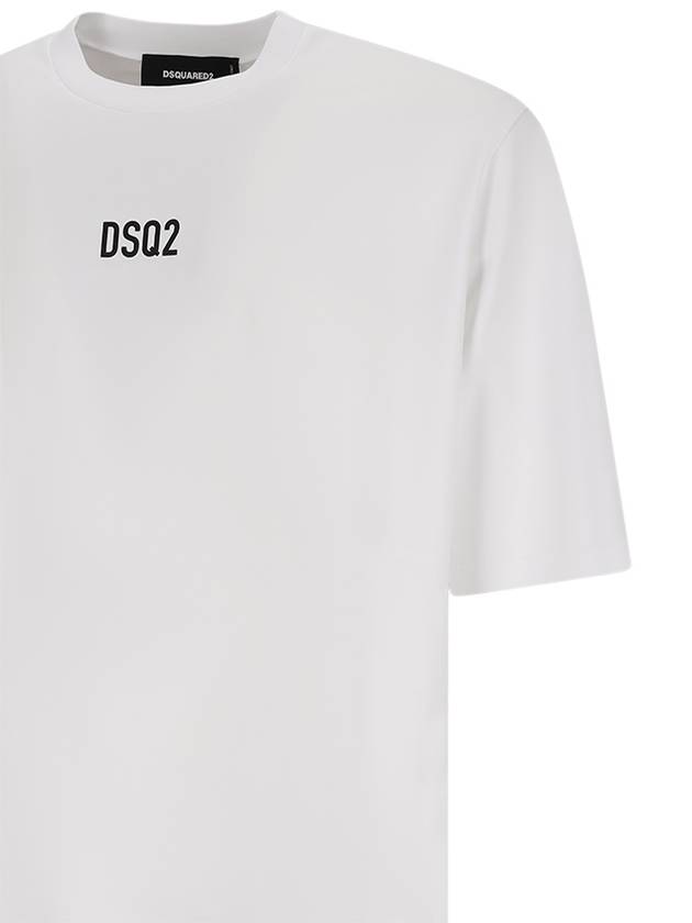 LOGO-PRINT COTTON T-SHIRT - DSQUARED2 - BALAAN 3