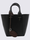 Double Up Leather Tote Bag Black - TOD'S - BALAAN 1