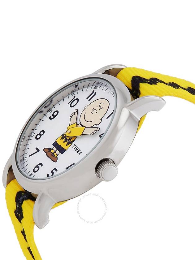 Timex Peanuts Charlie Quartz White Dial Watch TW2R41100BR - TIMEX - BALAAN 2