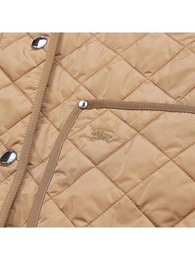 Women's Cropped Quilted Hoodie Jacket Archives Beige - BURBERRY - BALAAN 11