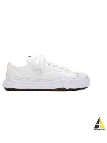 24 A11FW723 white Hank OG sole nylon puffer low top sneakers - MIHARA YASUHIRO - BALAAN 1