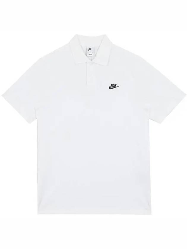 Club short sleeve PK shirt white - NIKE - BALAAN 1