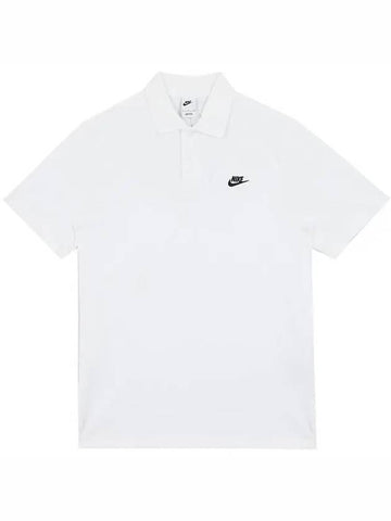 Club short sleeve PK shirt white - NIKE - BALAAN 1