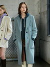 Breasted Handmade Long Double Coat Light Blue - REAL ME ANOTHER ME - BALAAN 9