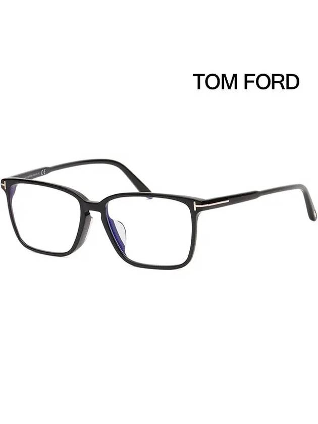 Blue light blocking glasses frame TF5696FB 001 Horn rimmed eye protection - TOM FORD - BALAAN 1