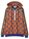 GG Jacquard Half Zip-Up Jacket Brown - GUCCI - BALAAN 2