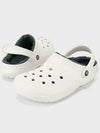 Classic Lined Clog Sandals White - CROCS - BALAAN 3