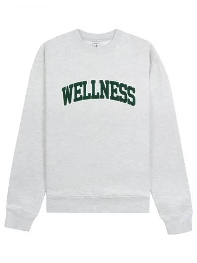 Wellness Logo Sweatshirt Heather Grey - SPORTY & RICH - BALAAN 2