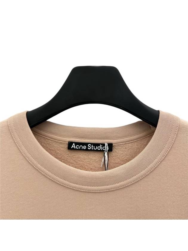 Face Patch Crew Neck Sweatshirt Powder Pink - ACNE STUDIOS - BALAAN 4