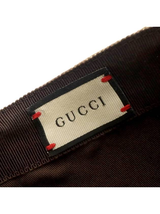 Beige Original GG Canvas WEB Detail Baseball Cap S 200035 - GUCCI - BALAAN 8