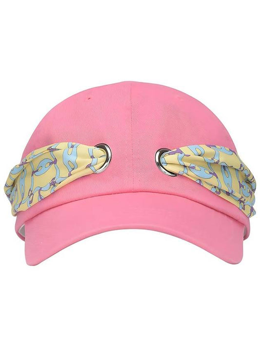 Scarf Ribbon Decoration Soft Type Light Pink Ball Cap DO9242AC16 5 - DOYOUKNOWMC GOLF WEAR - BALAAN 1