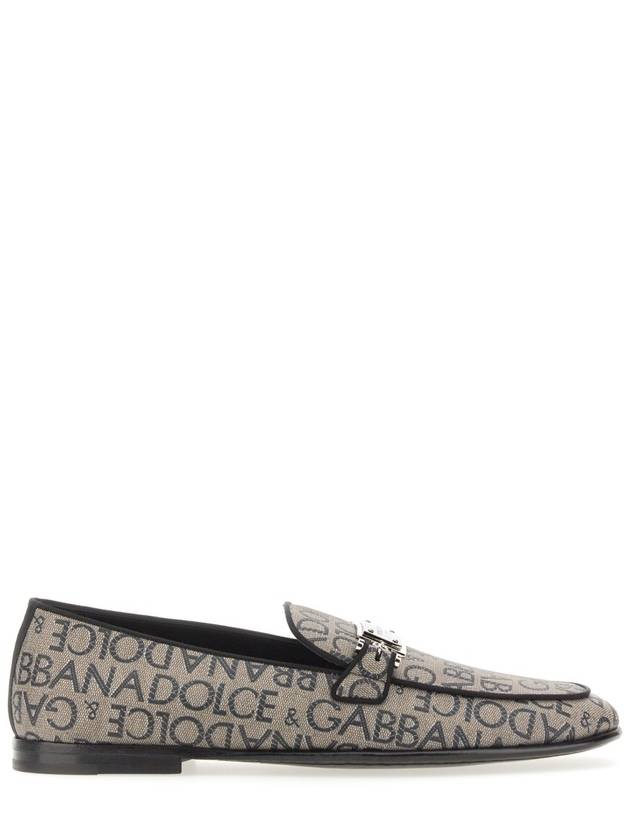 logo print loafers gray - DOLCE&GABBANA - BALAAN 2