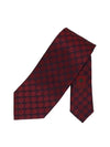 GG Logo Silk Jacquard Tie Burgundy - GUCCI - BALAAN 4