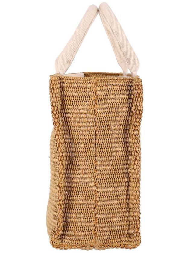 Small Raffia East West Tote Bag Brown - MARNI - BALAAN 10