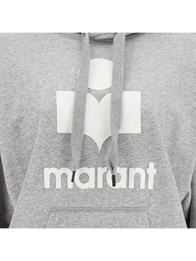 Mansel Logo Hoodie Faded Grey - ISABEL MARANT - BALAAN 5