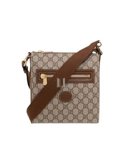 GG Superme Canvas Messenger Bag Beige Ebony - GUCCI - BALAAN 2