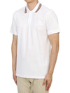 Cotton Polo Shirt White - BURBERRY - BALAAN 3